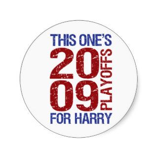 2009 Playoffs Harry the K Stickers