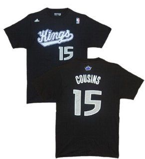Sacramento Kings DeMarcus Cousins Black Name and Number T Shirt Size 2XL  Football Apparel  Sports & Outdoors