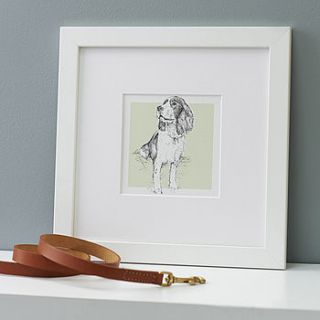 bespoke pet portrait by letterfest