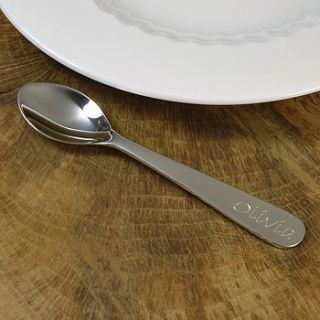 silver baby spoon by hersey silversmiths