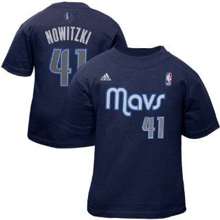 NBA adidas Dirk Nowitzki Dallas Mavericks Toddler Name and Number T Shirt   Navy Blue  Sports Fan T Shirts  Sports & Outdoors