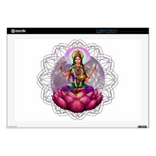 Goddess Lakshmi mandala 17" Laptop Skin