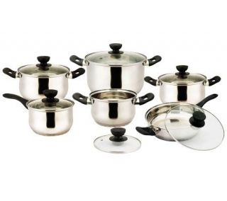 Vinaroz Vicenza Series 12 Pc Stainless Steel Cookware Set —