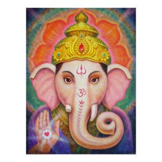 Ganesha Hindu Elephant Poster