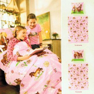 Bierbaum Wohnen 2217_01 Renforc Kinder Lizenzbettwsche 135 x 200 cm rosa Küche & Haushalt