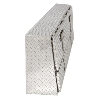 Aluminum Rail Top Truck Box — Diamond Plate, 96in.L x 12in.W x 22 1/2in.H  Rail Top Boxes