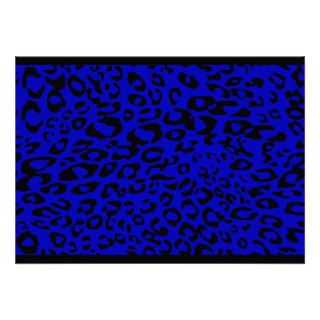 blue cheetah personalized announcements