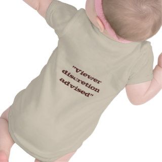 Funny Viewer discretion advised Baby Onsie Tee Shirt