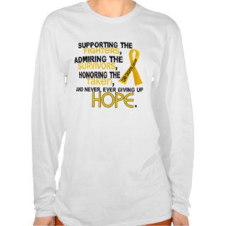 Supporting Admiring Honoring 3.2 Childhood Cancer T Shirts