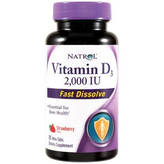 Natrol Vitamin D3 2000IU Fast Dissolve Tablets (Pack of 2) Natrol Vitamins