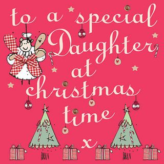 special daughter christmas card by laura sherratt designs