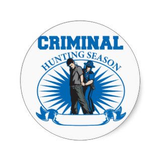 Personalized Custom Criminal Hunting Season Sticker