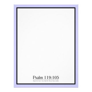 Read the Bible Psalm 119105 Letterhead