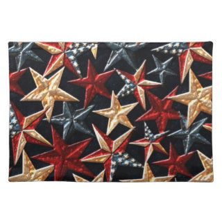 Patriotic Pattern July Fourth Place Mat