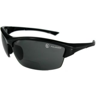 Bifocal Sunglasses   Black Frame with Smoke Lens +2.50 Strong 732908
