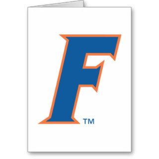 Blue & Orange Florida F Logo Greeting Cards