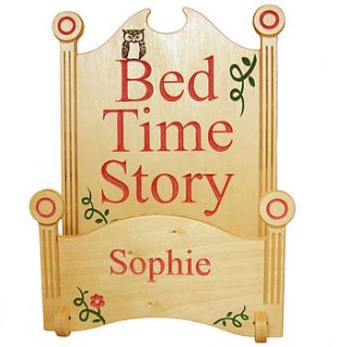 personalised bed time story book stand by dougal dog design