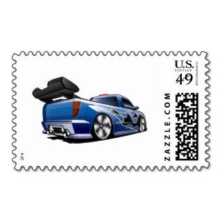 Blue Winger Road Flyer Postage Stamp