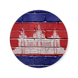 Flag of Cambodia Stickers