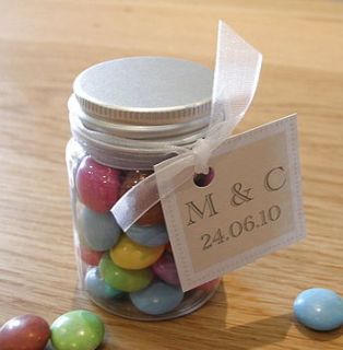 personalised sweetie jar filled with your favourites by tailored chocolates and gifts
