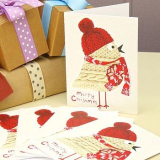 pack of birdie christmas cards by lisa angel homeware and gifts