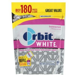 Orbit White Bubblemint Sugar Free Gum 180 pc