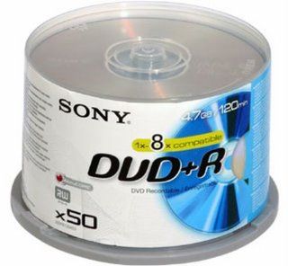 Sony DVD+R 8x Speed 50er Spindel DVD Rohlinge Computer & Zubehr