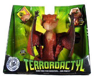 Mattel Year 2009 Prehistoric Pets "Are You the Masteror Prey" Series 10 Inch Tall Electronic Interactive Dinosaur Figure   TERRORDACTYL with 20 Different Dino Sounds and Sticky Grub Projectile (R8889) Toys & Games