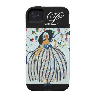 WHIMSICAL YOUNG GIRL MONOGRAM / Beauty Fashion Case Mate iPhone 4 Cases