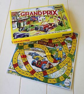 vintage style 'grandprix' board game by posh totty designs interiors