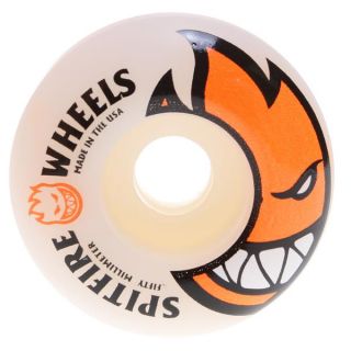 Spitfire Bighead Skateboard Wheels White/Orange 50mm