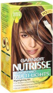 Garnier Nutrisse Multi Lights Hair Highlighting Kit #H3 Warm Bronze (Cookies N Cream) (Haarfarbe) Drogerie & Körperpflege