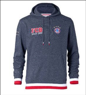 FC Bayern Hoodie Since 1900 grau melange, Gr. XXL Sport & Freizeit