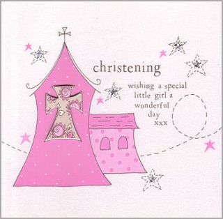 handmade christening card by eggbert & daisy