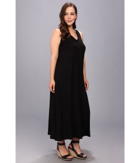 Karen Kane Plus Plus Size V Neck Maxi Dress Black