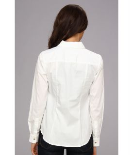 MICHAEL Michael Kors L/S Zip Front Shirt MH34J637R4 White