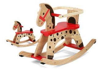 wooden rocking horse by harmony at home children's eco boutique