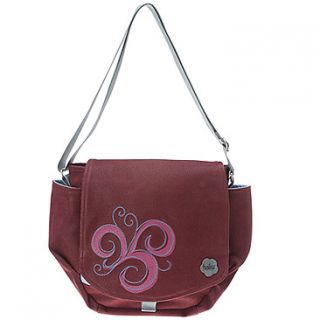 Haiku To Go  Women's   Bordeaux Red Scroll