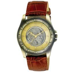 August Steiner Men's Buffalo Nickel Collectors Gold Coin Watch August Steiner Men's August Steiner Watches