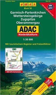 Garmisch Partenkirchen, Wettersteingebirge, Zugspitze, Oberammergau 130000. Alpen/Voralpen. GPS genau Bücher