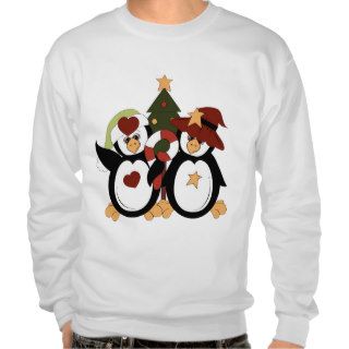 Christmas Penguin Holiday mens t shirt