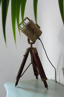 spotlight tripod lamp by out there interiors