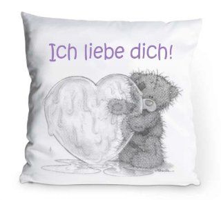"Lasermax Valentinstag Fotokissen Kissen Kuschelkissen Teddy Br Ich liebe dich"   35 x 35 cm Bürobedarf & Schreibwaren