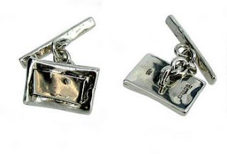 personalised sterling silver cufflinks by will bishop jewellery design