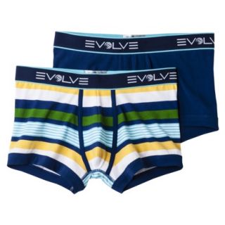 Evolve® Mens 2pk Striped/Solid Trunks   Ass
