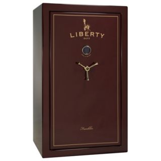 Liberty Franklin LF35 35 Gun Safe Electronic Lock Gloss Burgundy Brass 705972