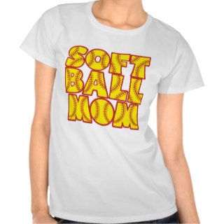 Softball Mom, red&yellow Shirt