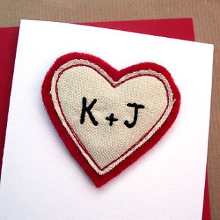 initials personalised anniversary card by jenny arnott cards & gifts