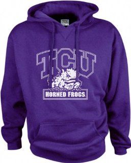 TCU Horned Frogs Perennial Hooded Sweatshirt  Sports Fan Sweatshirts  Sports & Outdoors