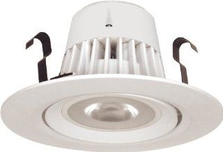 Satco S8991 9 Watt (50 Watt) 650 Lumens 4 Inch Recessed Downlight Retrofit LED Warm White 3000K 40 Beam Pattern Damp Location Lamp, Dimmable   Led Household Light Bulbs  
